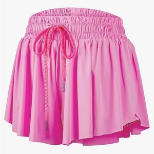 PINK FLOWY SHORTS SIZE SMALL